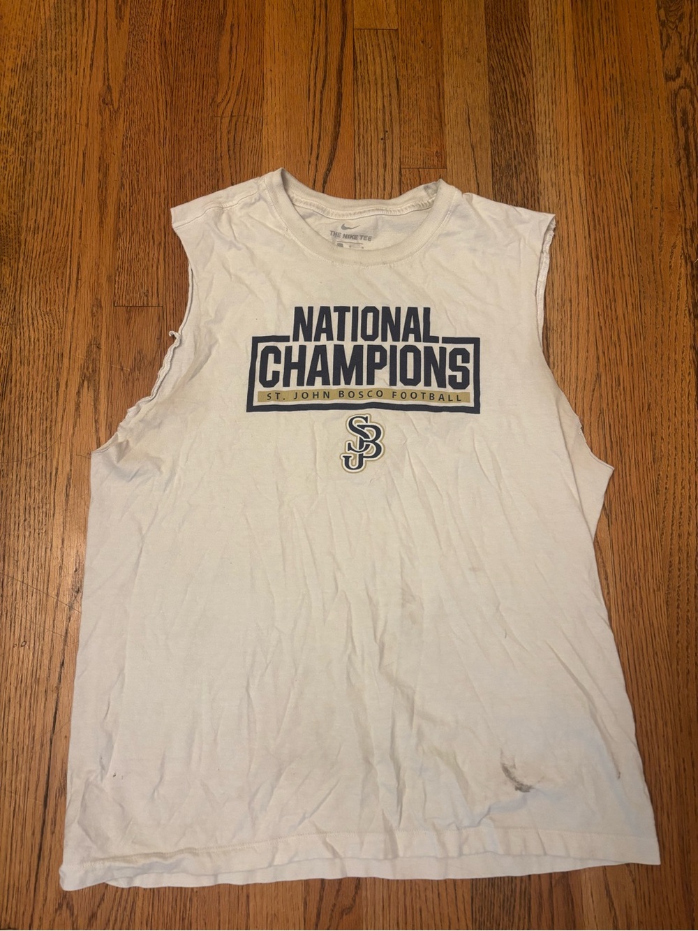 St John Bosco Braves High School Nike Football Workout Tank Top Adult Size L